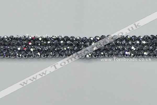 CTZ610 15.5 inches 4mm faceted round terahertz beads wholesale