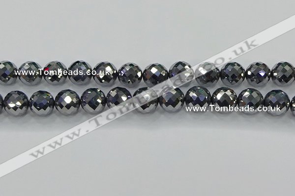 CTZ615 15.5 inches 14mm faceted round terahertz beads wholesale