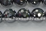 CTZ623 15.5 inches 10mm faceted round terahertz beads wholesale