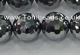 CTZ624 15.5 inches 12mm faceted round terahertz beads wholesale