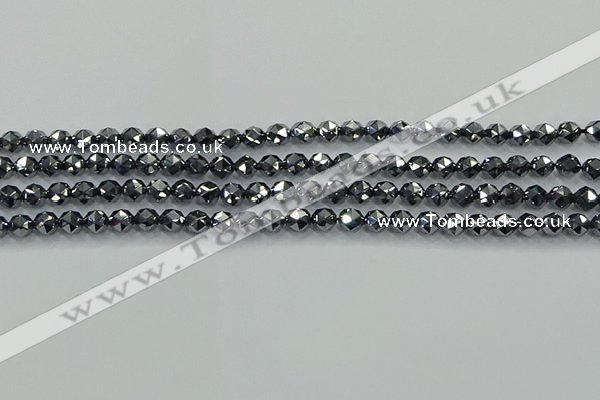 CTZ630 15.5 inches 4mm faceted nuggets terahertz beads wholesale