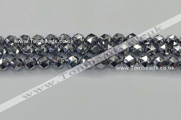 CTZ633 15.5 inches 10mm faceted nuggets terahertz beads wholesale