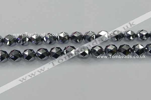 CTZ634 15.5 inches 12mm faceted nuggets terahertz beads wholesale