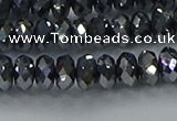 CTZ644 15.5 inches 4*6mm faceted rondelle terahertz beads wholesale