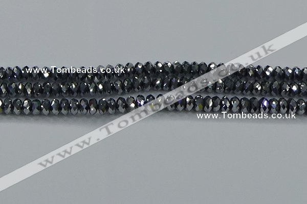 CTZ644 15.5 inches 4*6mm faceted rondelle terahertz beads wholesale