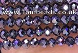 CTZ651 15.5 inches 2mm faceted round tiny terahertz beads