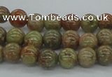 CUG02 15.5 inches 8mm round unakite gemstone beads wholesale