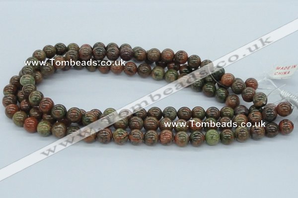 CUG03 15.5 inches 10mm round unakite gemstone beads wholesale