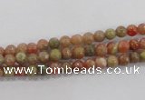 CUG100 15.5 inches 4mm round Chinese unakite beads wholesale