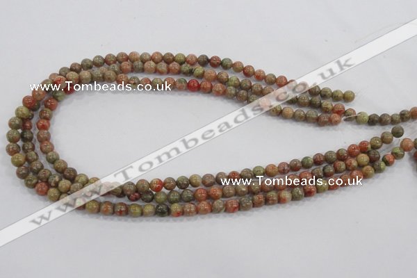 CUG101 15.5 inches 6mm round Chinese unakite beads wholesale