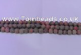 CUG180 15.5 inches 4mm round matte unakite gemstone beads