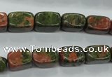 CUG67 15.5 inches 8*12mm nuggets unakite gemstone beads wholesale