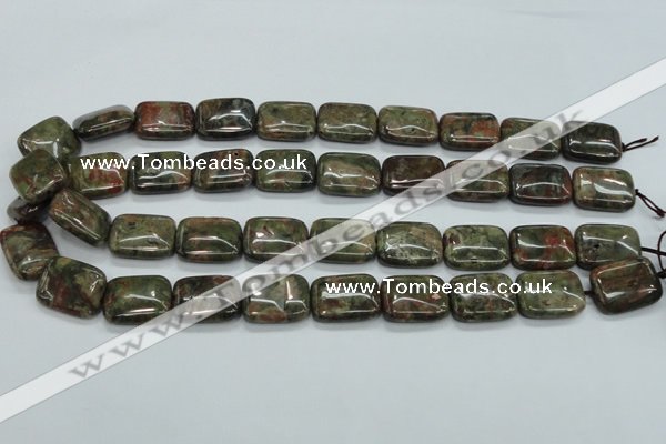 CUJ05 15.5 inches 15*20mm rectangle autumn jasper gemstone beads