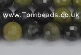 CUJ102 15.5 inches 8mm faceted round African green autumn jasper beads