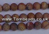 CVJ11 15.5 inches 6mm round matte venus jasper beads wholesale