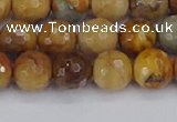 CVJ23 15.5 inches 8mm faceted round venus jasper beads wholesale