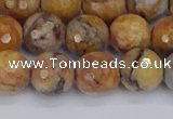 CVJ24 15.5 inches 10mm faceted round venus jasper beads wholesale