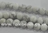 CWB201 15.5 inches 6mm round natural white howlite beads wholesale