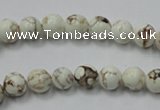 CWB310 15.5 inches 4mm round howlite turquoise beads wholesale