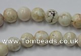 CWB313 15.5 inches 10mm round howlite turquoise beads wholesale