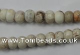 CWB321 15.5 inches 6*8mm rondelle howlite turquoise beads wholesale