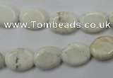 CWB352 15.5 inches 10*14mm oval howlite turquoise beads wholesale