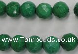 CWB403 15.5 inches 10mm faceted round howlite turquoise beads