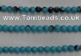 CWB550 15.5 inches 2mm round howlite turquoise beads wholesale