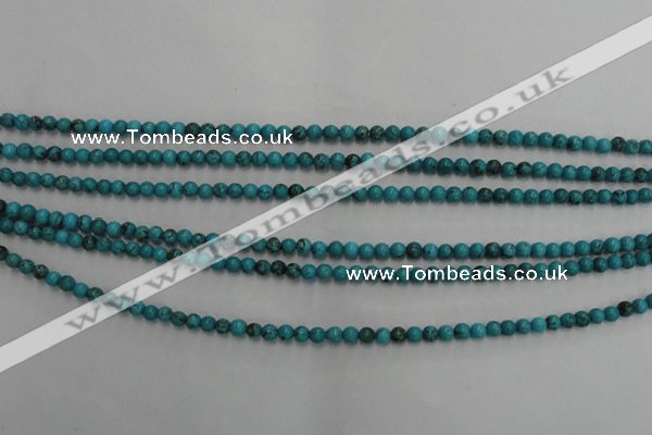 CWB551 15.5 inches 3mm round howlite turquoise beads wholesale