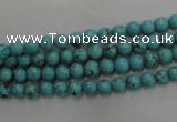 CWB554 15.5 inches 5mm round howlite turquoise beads wholesale