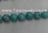 CWB556 15.5 inches 8mm round howlite turquoise beads wholesale