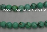 CWB566 15.5 inches 7mm round howlite turquoise beads wholesale