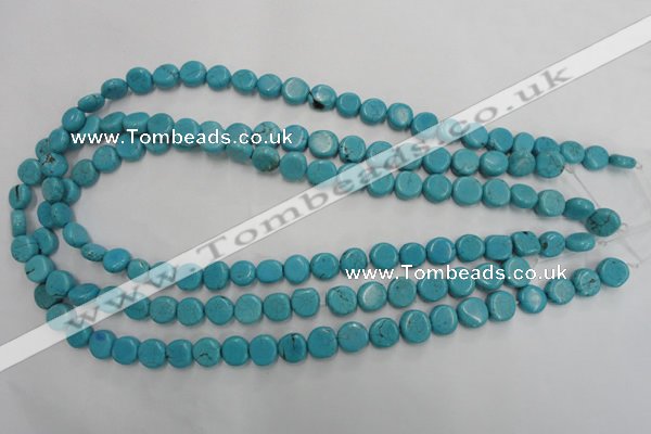 CWB750 15.5 inches 9mm freeform howlite turquoise beads wholesale