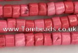 CWB823 15.5 inches 2*4mm tyre howlite turquoise beads wholesale