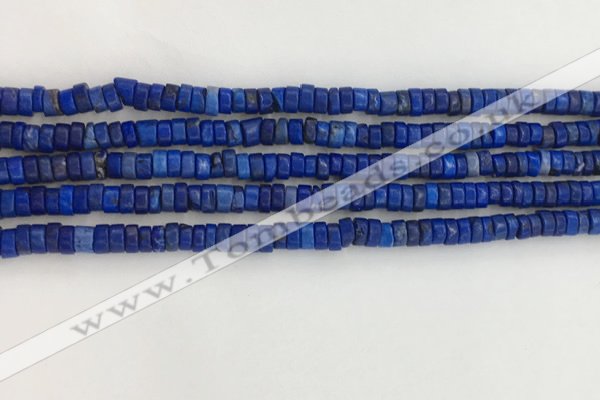 CWB827 15.5 inches 2*4mm tyre howlite turquoise beads wholesale