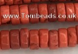 CWB839 15.5 inches 3*6mm tyre howlite turquoise beads wholesale