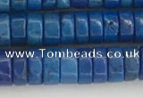 CWB841 15.5 inches 3*6mm tyre howlite turquoise beads wholesale