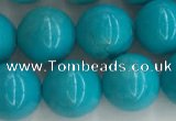 CWB853 15.5 inches 10mm round howlite turquoise beads wholesale