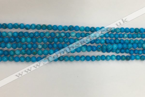 CWB856 15.5 inches 3mm round howlite turquoise beads wholesale