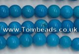 CWB857 15.5 inches 4mm round howlite turquoise beads wholesale