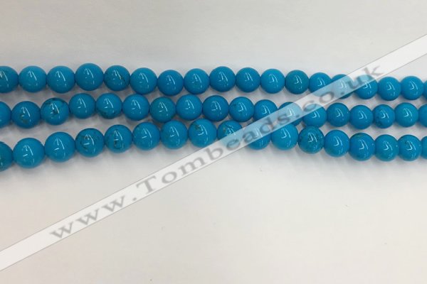 CWB858 15.5 inches 6mm round howlite turquoise beads wholesale