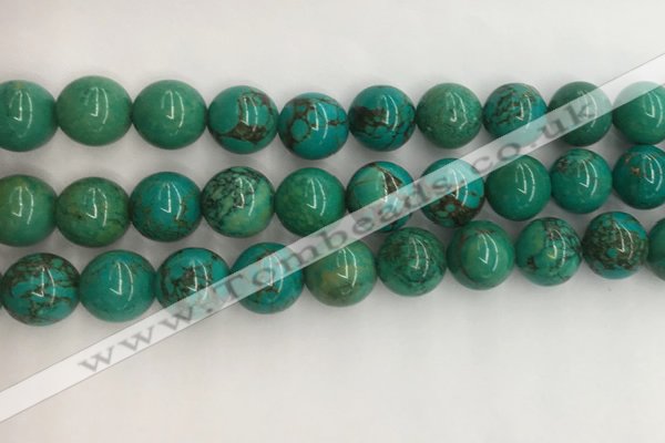 CWB873 15.5 inches 12mm round howlite turquoise beads wholesale