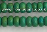 CWB898 15.5 inches 2*4mm rondelle howlite turquoise beads