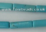 CWB915 15.5 inches 4*13mm tube howlite turquoise beads wholesale