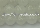 CWH54 15.5 inches 12mm round white jade beads wholesale