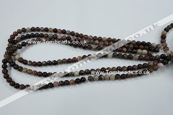 CWJ201 15.5 inches 6mm round wood jasper gemstone beads wholesale