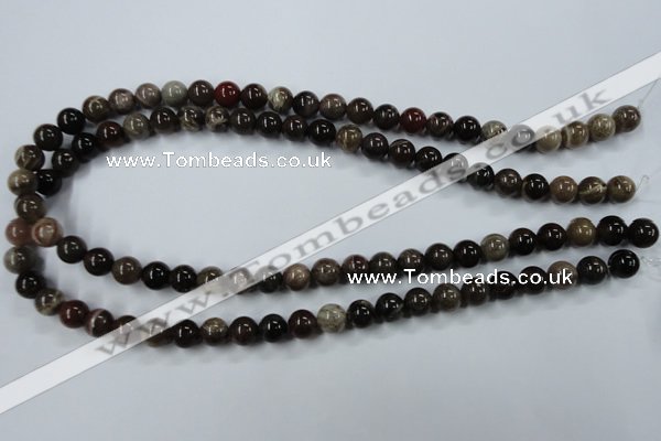 CWJ202 15.5 inches 8mm round wood jasper gemstone beads wholesale