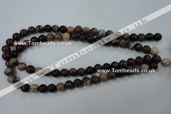 CWJ203 15.5 inches 10mm round wood jasper gemstone beads wholesale