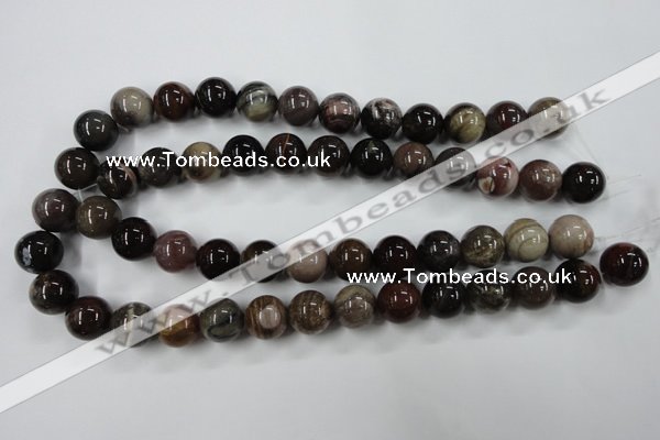 CWJ205 15.5 inches 14mm round wood jasper gemstone beads wholesale