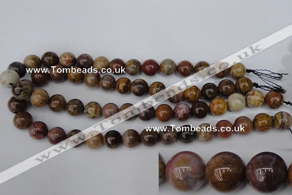 CWJ275 15.5 inches 14mm round wood jasper gemstone beads wholesale